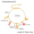 Gold Turtle Charm Bracelet 16+5cm (TXE442) / Default