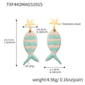 Tiffany Blue Fish Earrings (TXF442) / Default