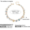 Style D Amazonite Stone Necklace 41+5cm (P082) / Default