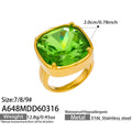 Emerald Green Ring (A648) / Size 7