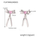 Steel Tone with Powder Coating Earrings (F1474) / Default