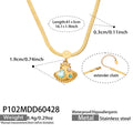 Gold Necklace41+5cm (P102) / Default