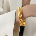 Slim Gold Bangle (Z010) / Default