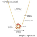Necklace / Gold / Rose Red Zircon