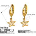 B款Gold Earrings (F310) / Default