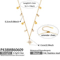 Gold Necklace41+5cm (P438) / Default