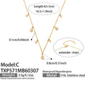 CGold Necklace42+5cm (TXP571) / Default