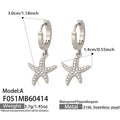 A款Steel Earrings (F051) / Default