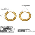 Gold Earrings (F1491) / 10mm