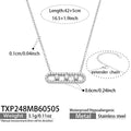 Steel Zircon Necklace 40+5cm (TXP248) / Default