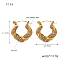 Large Gold Green Zircon Earrings (F113) / Default