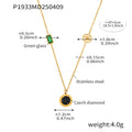 Rose Gold / LOVE Black & White Reversible Necklace 40+5cm