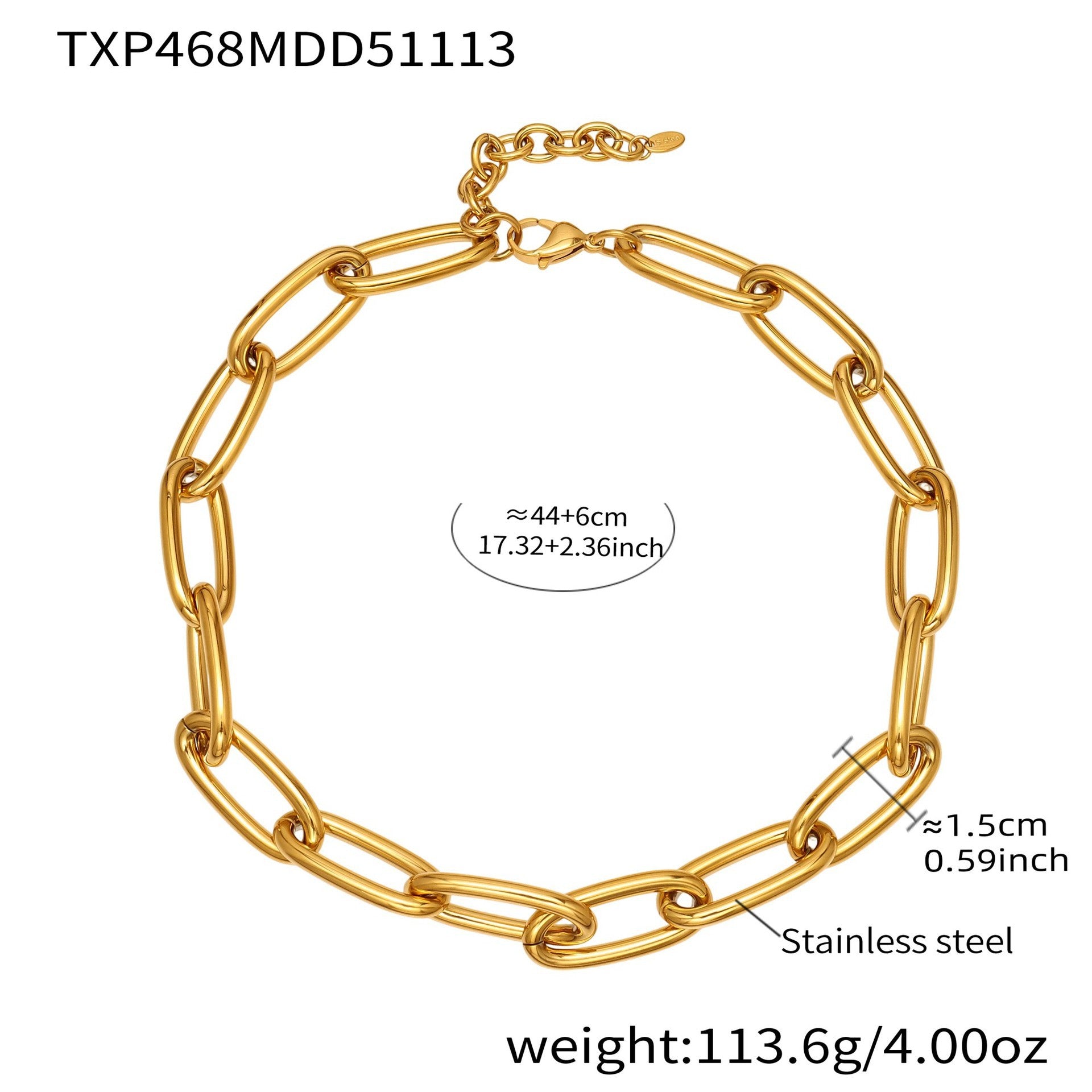 316L Stainless Steel Bold O-Ring Cuban Chain - Image 5