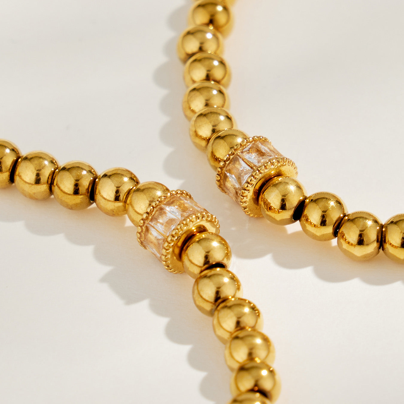 Close-up view of the 316L Stainless Steel Charm Bracelet