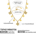 Necklace / 四叶花锆石Gold (TXP401B-MB) / 5cm
