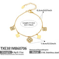 Bracelet / 四叶花锆石Gold / 5cm