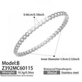 Zircon Pave Bangle / Steel Zircon