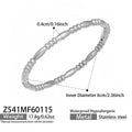 Geometric Buckle Bangle / Steel