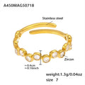 Gold / White Zircon / 7