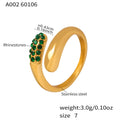 Gold Green CZ