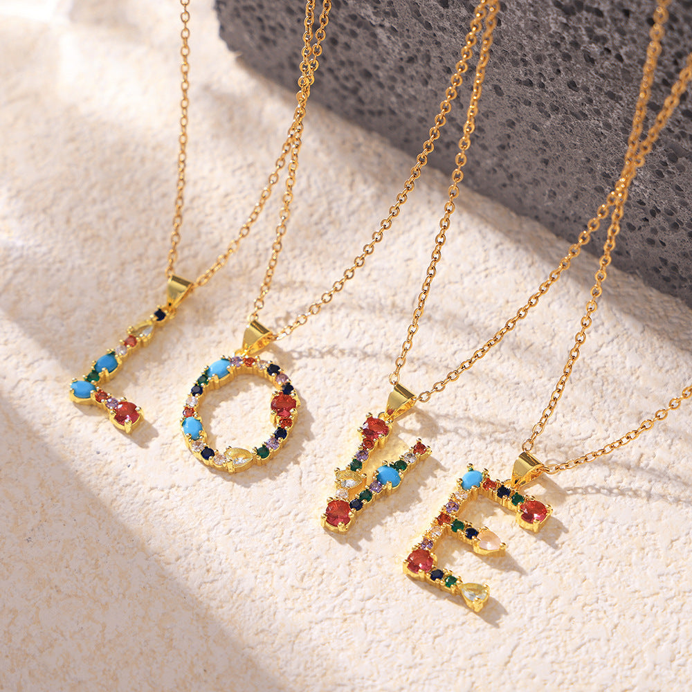 316L Stainless Steel 18K PVD Gold Custom Letter Necklace made with 316L stainless steel and 18K PVD gold finish for wholesale jewelry buyers - image 28