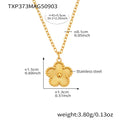 Gold / Five-Petal Flower Necklace