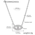 Steel Zircon Necklace / 40+5cm