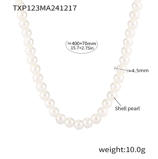 Stylish 18K PVD Gold Finish on Droplet Necklace