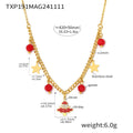 Necklace / Garnet Christmas