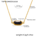 Faceted Gem / Black / Necklace