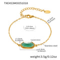Faceted Gem / Green / Bracelet