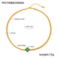 Gold (TXP077) / Emerald Green Zircon