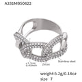 Steel Zircon / Size 7