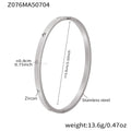 Solitaire Cuff (Z076) / Steel