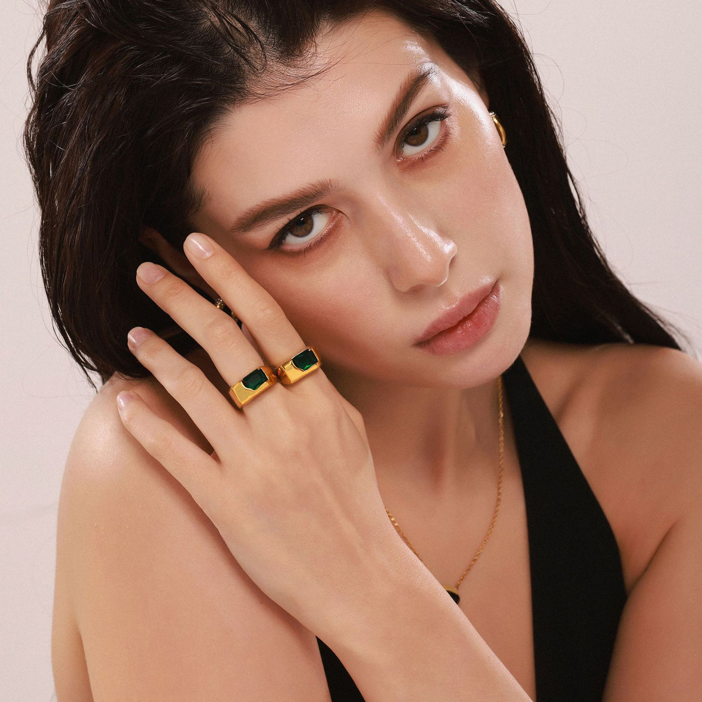 316L Stainless Steel 18K PVD Gold Adjustable Ring made with 316L stainless steel and 18K PVD gold finish for wholesale jewelry buyers - image 5