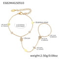 E682 Dainty Zircon Finger Bracelet / Gold