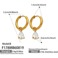 Earrings / Teardrop Zircon Gold