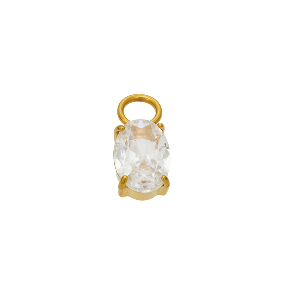 316L Stainless Steel 18K PVD Gold Heart Zircon Pendant Earrings made with 316L stainless steel and 18K PVD gold finish for wholesale jewelry buyers - image 7
