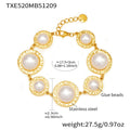 TXE520-Gold Bracelet 17.5+3cm