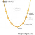 Gold / 5A Zircon Heart, 42+5cm