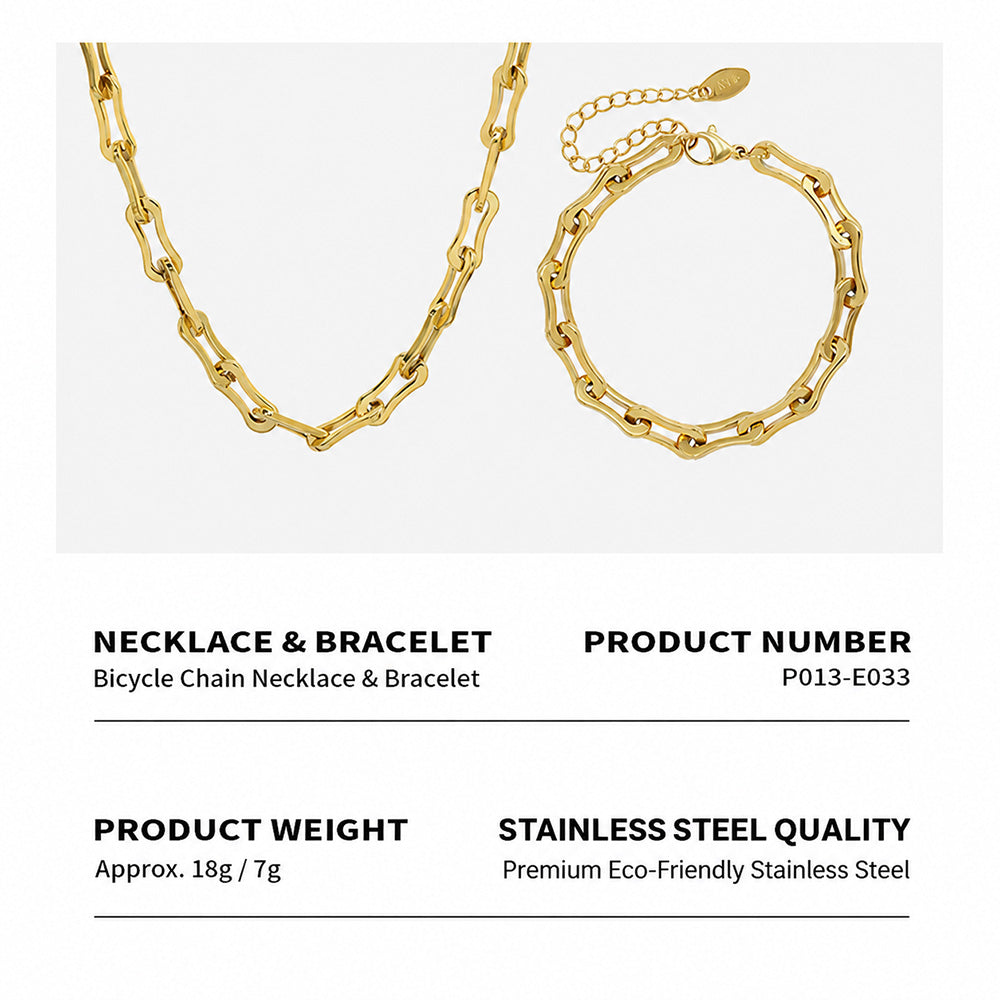 Elegant 316L stainless steel bracelet with gold finish