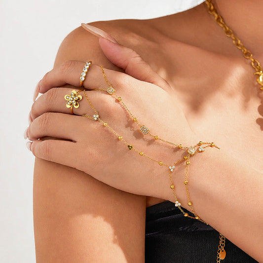 316L Stainless Steel 18K PVD Gold Link Bracelet made with 316L stainless steel and 18K PVD gold finish for wholesale jewelry buyers - image 13
