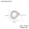 Steel (A641-STEEL-RING-6) / Size 6