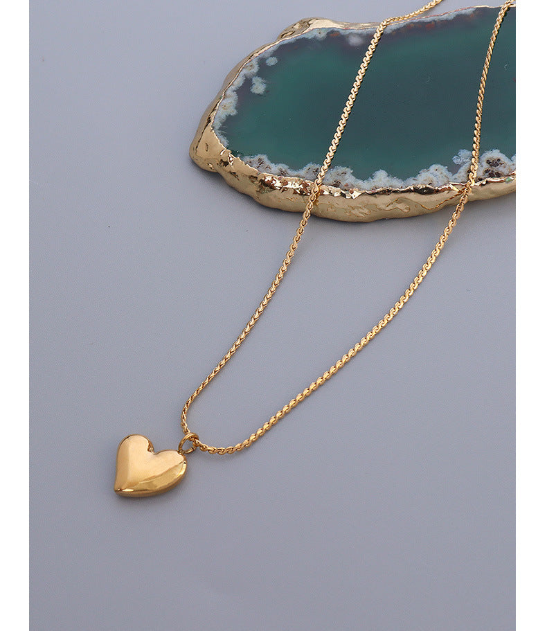316L Stainless Steel Minimalist Heart Pendant Necklace - Image 6