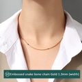 Gold / Flat Snake Chain 40cm + 5cm Extender