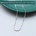 Steel / Flat Snake Chain 40cm + 5cm Extender