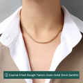 Gold / Thick Twisted Chain 50cm