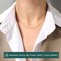 Gold / Thin Starlight Chain 40cm + 5cm Extender