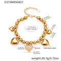 Gold / Heart Stretch Bracelet