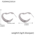 Layered Heart Hoops (Style B) / Steel